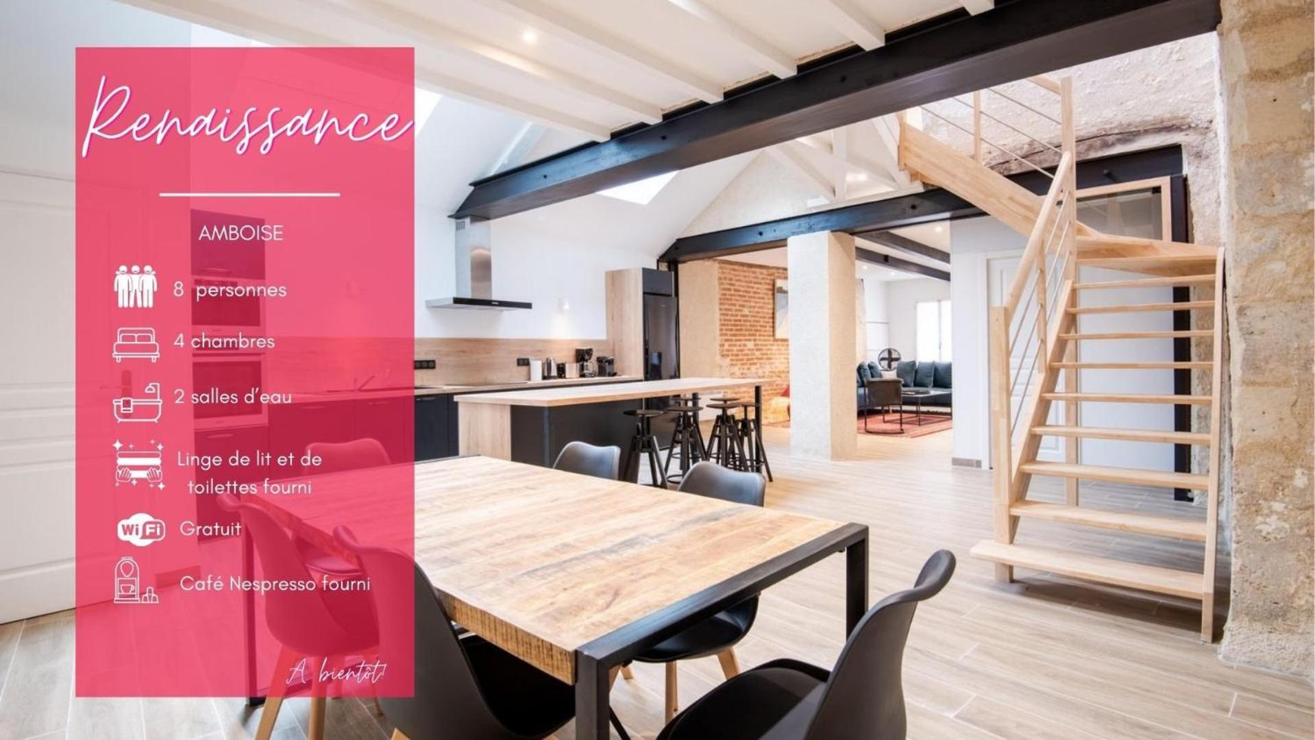 La Maison Renaissance - Gite 8Prs Amboise Luaran gambar